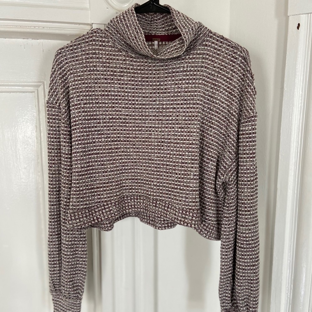 Cropped Turtle Neck Henley from Free People